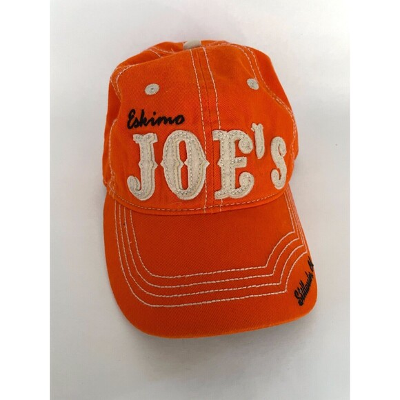 Eskimo Joe's Orange Strap back Baseball Cap Hat Stillwater OK Oklahoma State - Picture 1 of 6